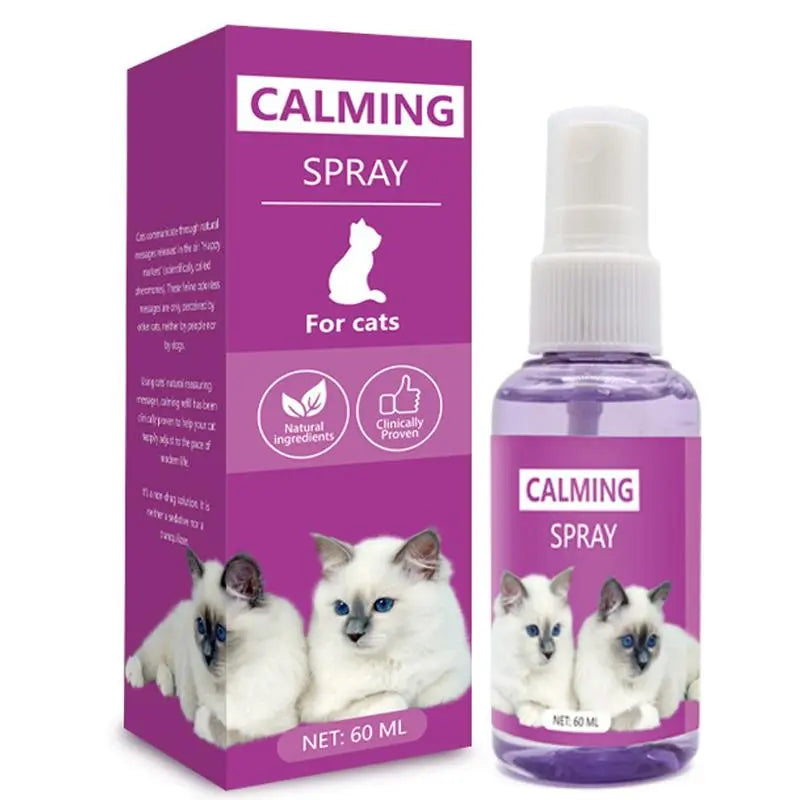 Cat Calming Spray—Contains Soothing Pheromones, Suitable for Use at Home and While Traveling—Relieves Anxiety in Cats during Travel and at Home—Travel-Sized Diffuser Refill #Summervibes
