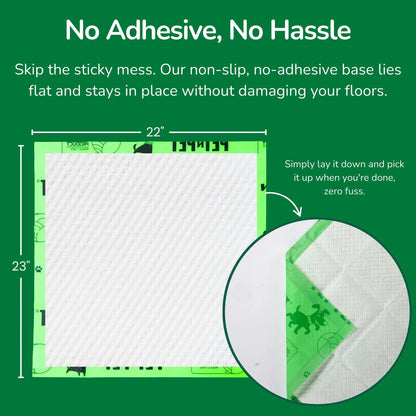 Pet N Pet 50-Count Puppy Training Pads – 48% USDA Certified Plant-Based, Unscented, Super Absorbent, and Leak-Proof
