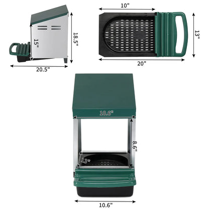 REBUYHOME 1/2/3/8 Compartment Roll Out Chicken Nesting Box with Plastic Basket, Egg Laying Box for Chicken Coop, Green,Litter Box,Summervibes,Petlovers Summervibes