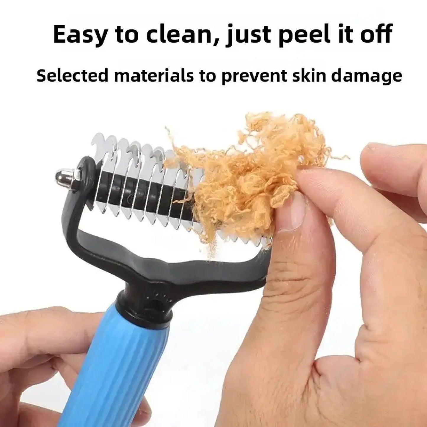 Professional Pet Grooming Tool - Universal Detangling Comb for Dogs with Stainless Steel Double-Sided Design for Effective Shedding and Matted Hair Removal, Essential Daily Coat Maintenance Supply.