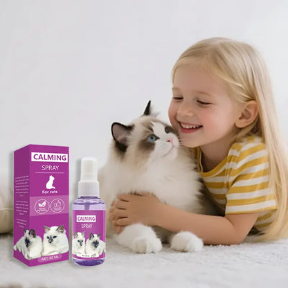 Cat Calming Spray—Contains Soothing Pheromones, Suitable for Use at Home and While Traveling—Relieves Anxiety in Cats during Travel and at Home—Travel-Sized Diffuser Refill #Summervibes